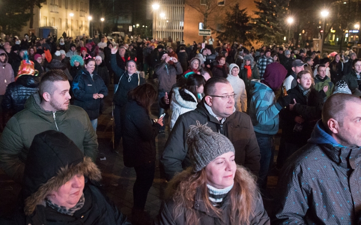 Szilveszter a Főtéren - fotó: Ónodi Zoltán
