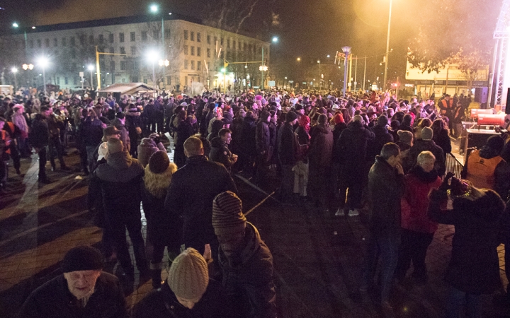 Szilveszter a Főtéren - fotó: Ónodi Zoltán