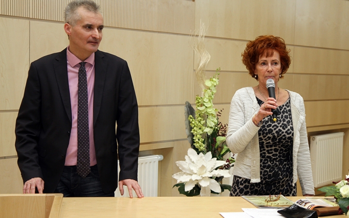 A hónap diákjainak köszöntése - fotó: Sándor Judit