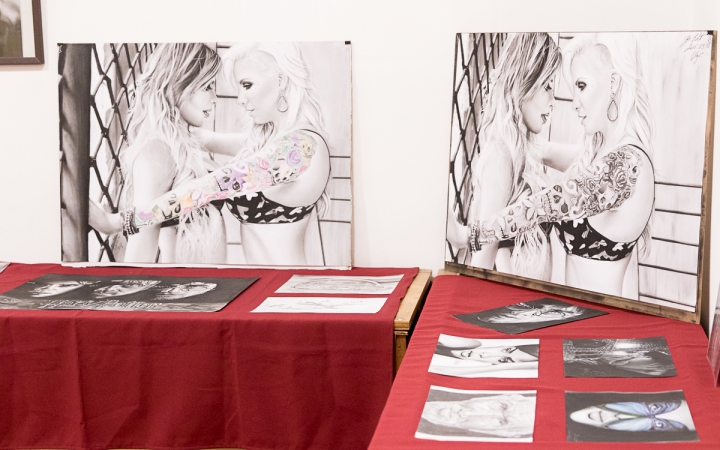 Edo "firkák" kiállítás a Rosti gimiben - fotó: Ónodi Zoltán