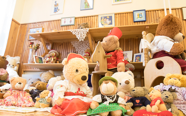 Mackó kiállítás a Mesevár óvodában - fotó: Ónodi Zoltán