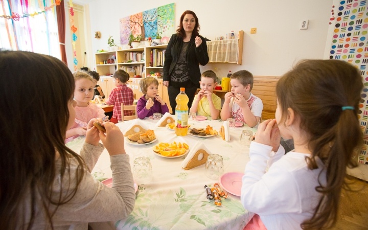 Kiszebáb égetés a Bóbita Óvodában - fotó: Ónodi Zoltán