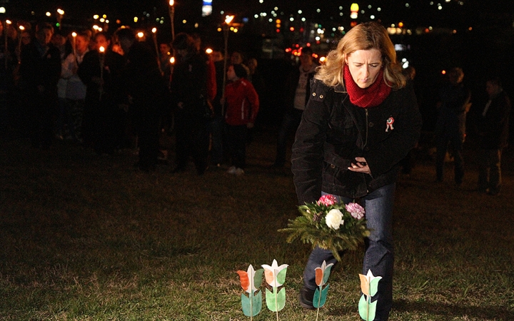 Rudasos fáklyás felvonulás - fotó: Sándor Judit