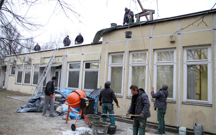 Tetőszigetelés a tanműhelyen