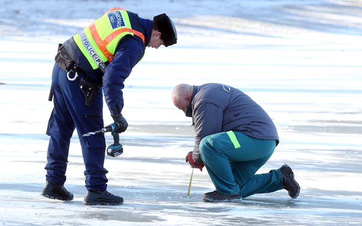 Még tilos rámenni a szabadstrand jegére!