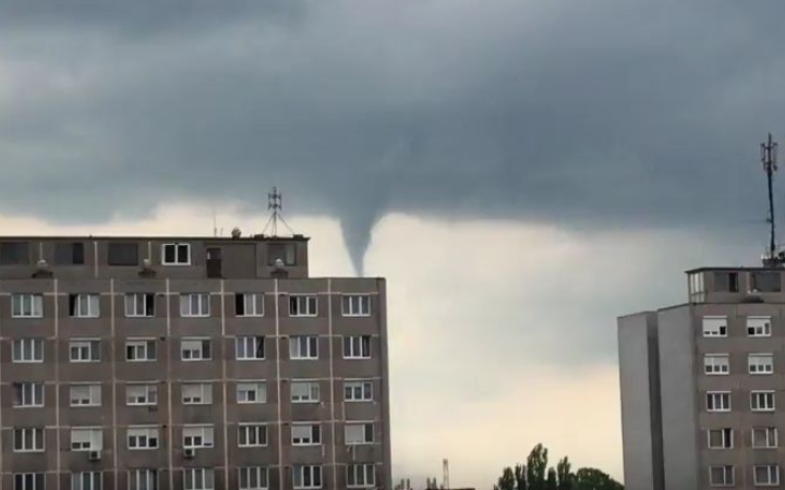 Tornádó volt a város fölött