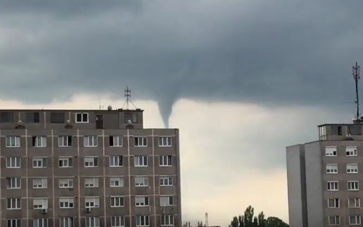 Tornádó volt a város fölött