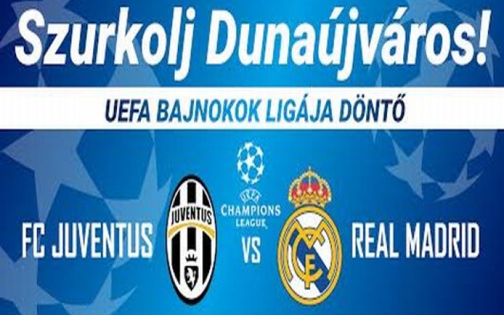 Élő közvetítés  a BL-döntőről a főtéren!