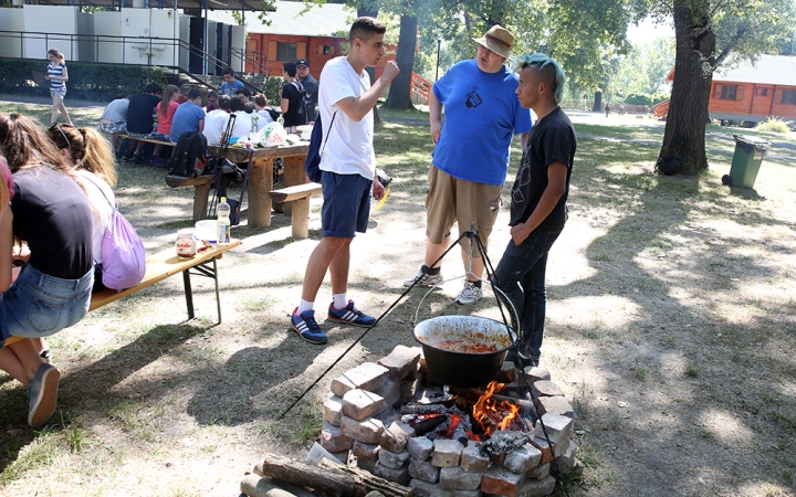 Rudas Jamboree a kempingben