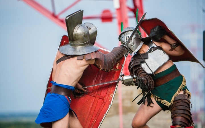 Gladiátorok csaptak össze a Rómain