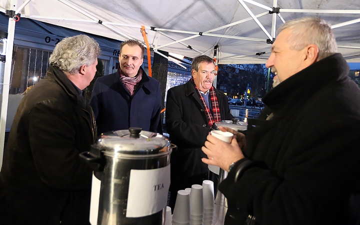 Forró tea a zord hidegben