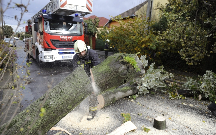 Megdolgoztatta a vihar a tűzoltókat