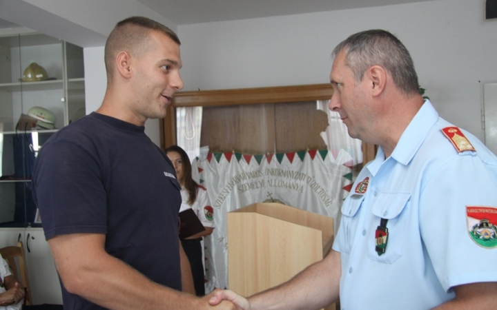 Újvárosi tűzoltót is kitüntettek