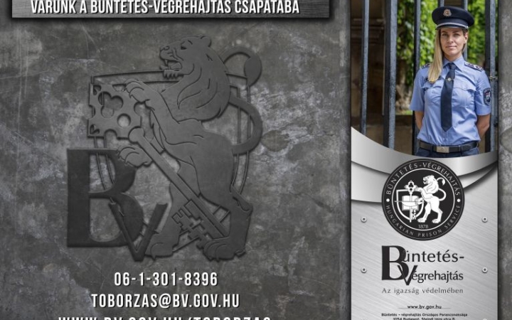 Országos toborzást indít a büntetés-végrehajtás