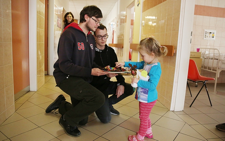 Karácsonyi hangulat a gyermekosztályon