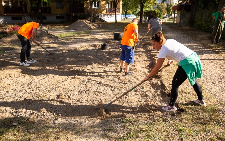 Virágos park született