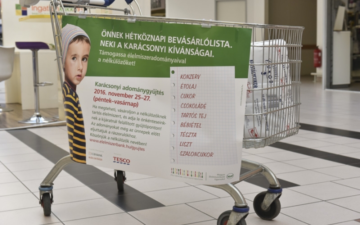 Karácsonyi gyűjtést szervez a Magyar Élelmiszerbank városunkban is