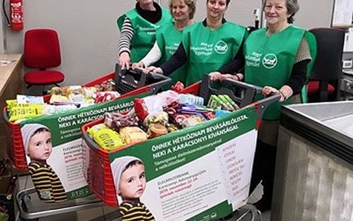 Sikeres volt az Élelmiszerbank Karácsonyi Adománygyűjtése 