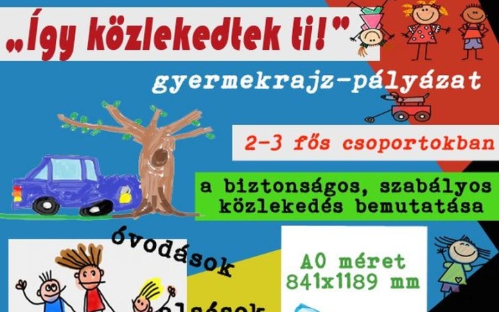 Gyermekrajz-pályázat a biztonságos közlekedésért