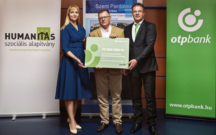 Rekord összegű adomány a kórháznak