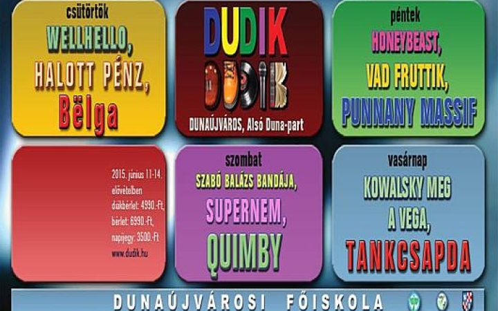 DUDIK - idén négy napon át tart majd a buli