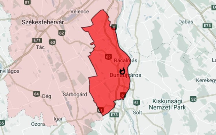 Raktár gyulladt ki a Budai Nagy Antal úton