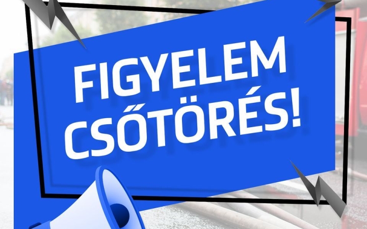 DVCSH: csőtörés a Martinovics utcában