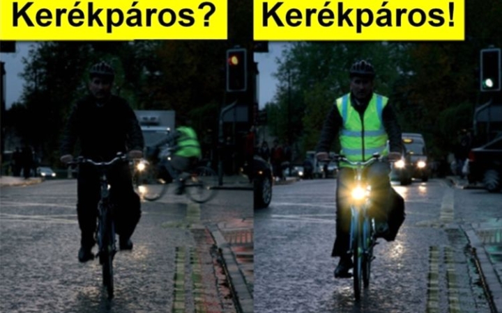 Rendőrség: ellenőrzés és ajándék a bringásoknak