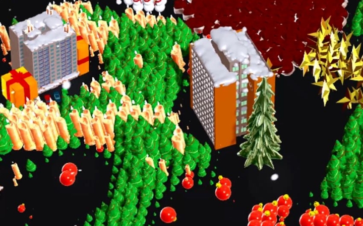 Vándorló fenyők, masírozó Mikulások a városban