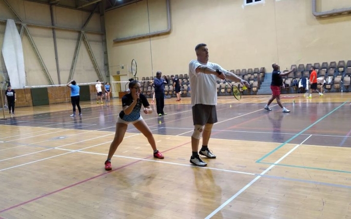 Háziversenyen gyakoroltak a tollaslabdázók