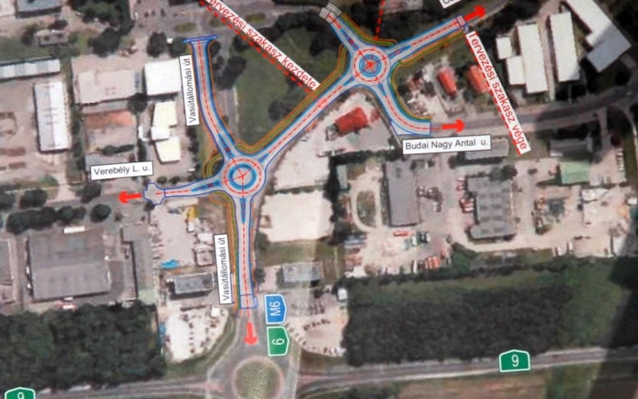 Két új körforgó könnyíti a közlekedést a vasútállomás mellett