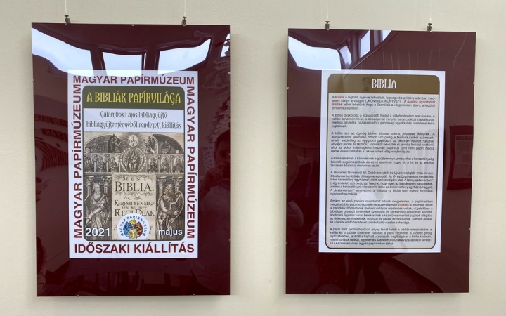 Bibliatörténeti kiállítás nyílt a papírmúzeumban