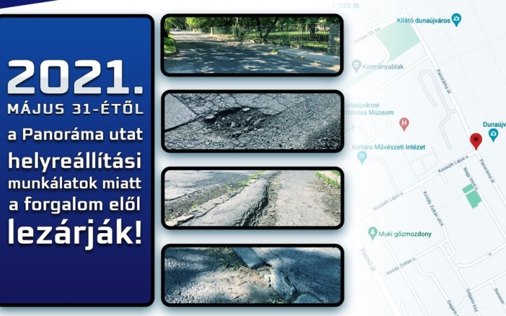 Teljes útlezárás a Panoráma úton