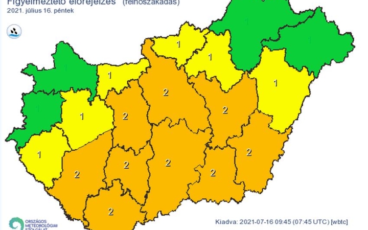 Újabb zivatarzóna érkezik