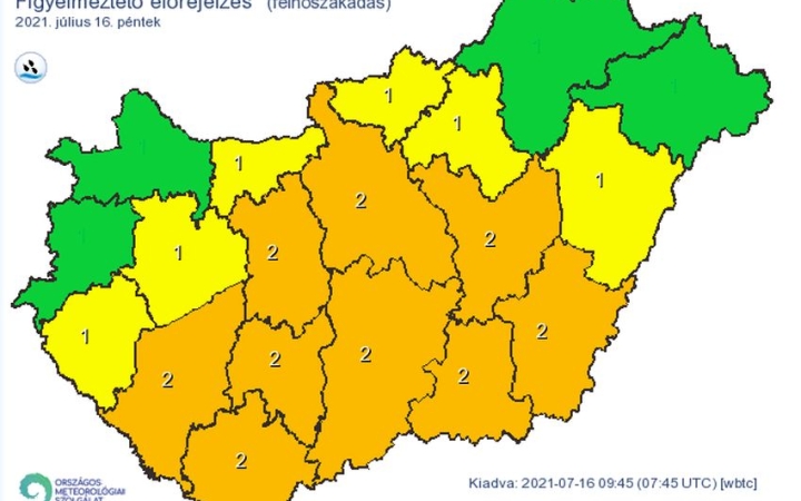 Újabb zivatarzóna érkezik