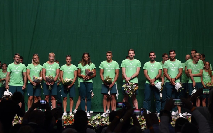 A BOK Csarnokban köszöntötték az olimpikonokat