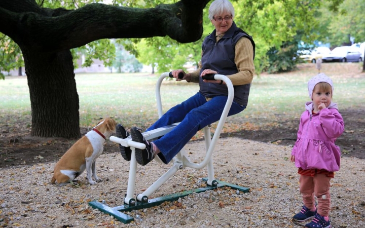 Felnőtt játszótér és kocogókör a Bocskai István utcában 