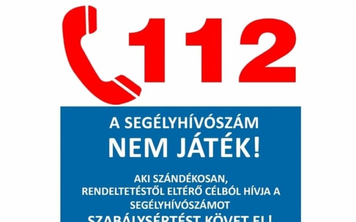 Nem játék a 112-es segélyhívó