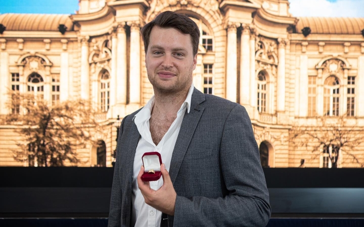 Hegedűs Gyula-emlékgyűrű Szántó Balázsnak