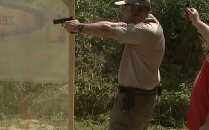 Sportlövő bajnokság a lőtéren