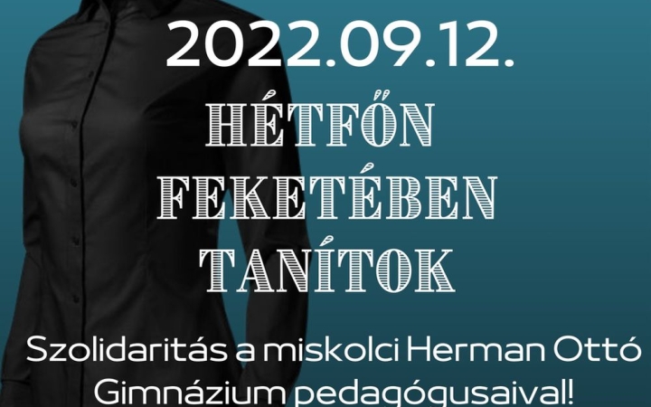 Szolidaritást vállaltak, feketében tanítottak