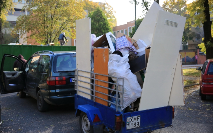 A belvárosban is több tonna lomtól szabadultak meg a városlakók
