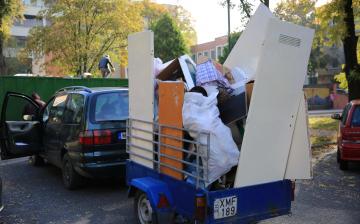 A belvárosban is több tonna lomtól szabadultak meg a városlakók