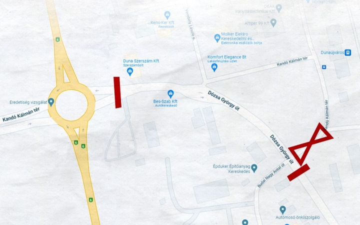 Változik a forgalmi rend a Kandó Kálmán térnél