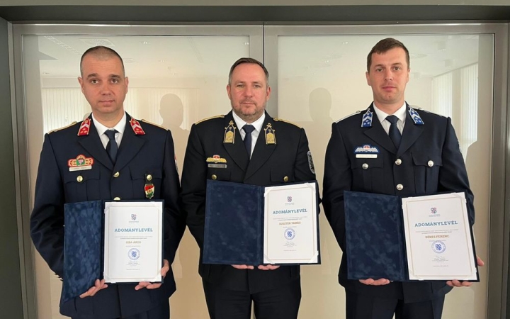 Átadták a Dunaújváros Közbiztonságáért díjakat