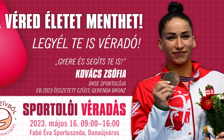 Sportolói véradás: "Gyere és segíts te is!"