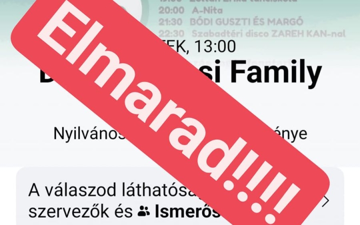 Előbb költözött, most már el is marad a Family Fest