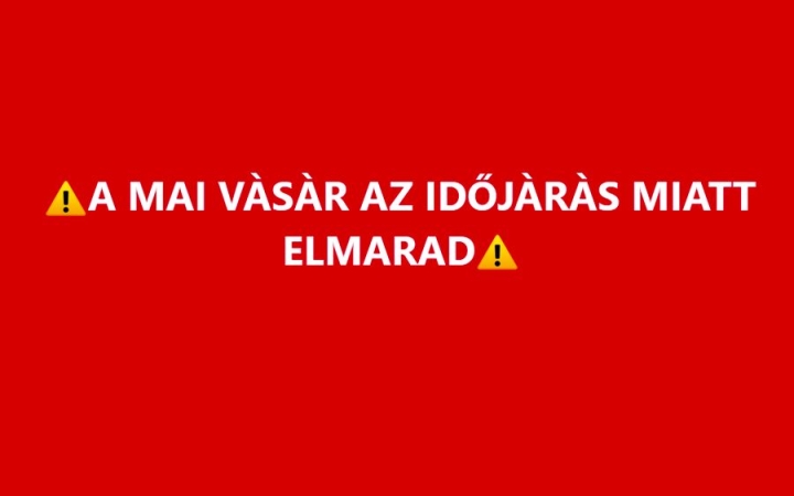 Bréking: elmarad a Csomagtartóvásár ma délelőtt!