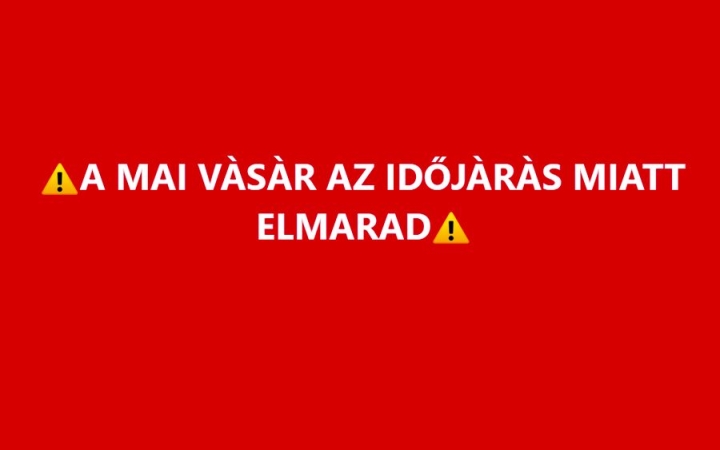 Bréking: elmarad a Csomagtartóvásár ma délelőtt!