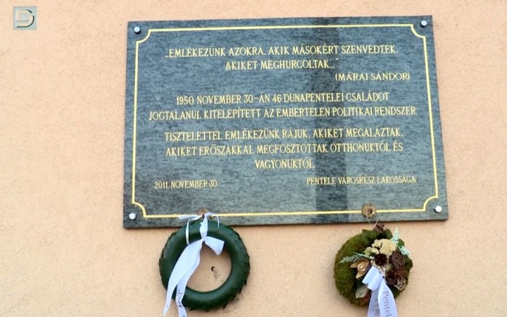 DSTV: a kitelepítettekre emlékeztek